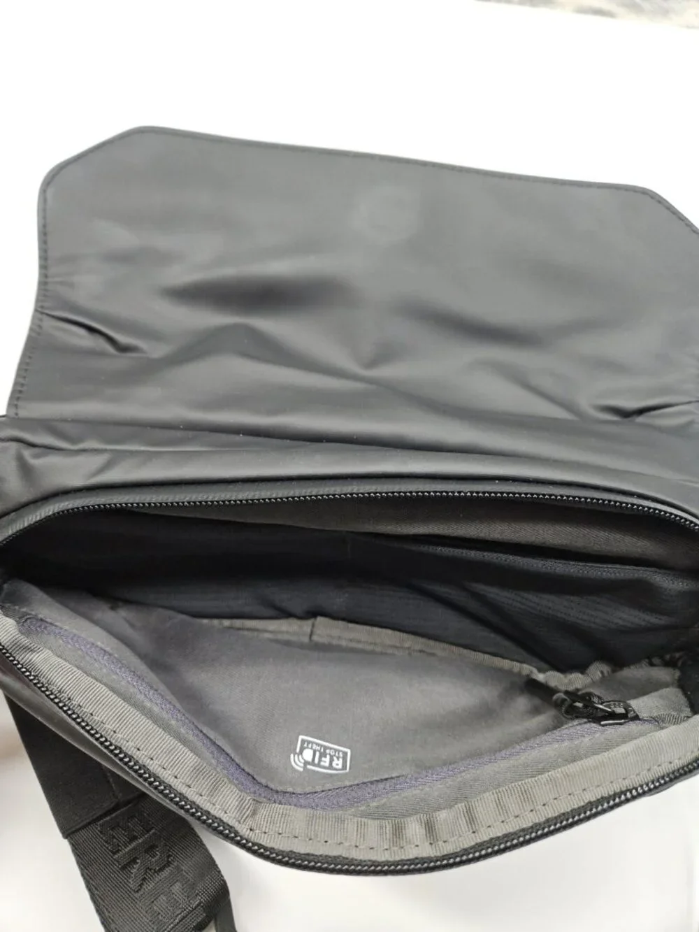 NWT Crossbody Sling Bag Black Anti-Theft RFID Water Resistant 1.3L with FIDLOCK